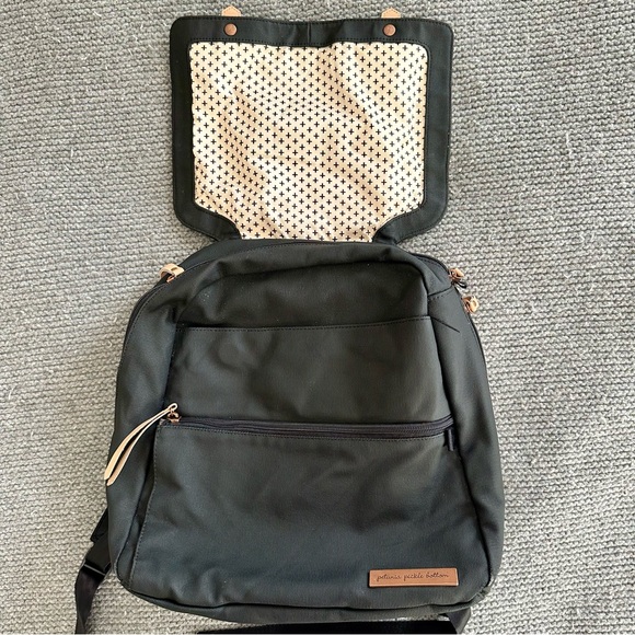 Pre Loved Petunia Pickle Bottom Meta Backpack - Black Matte Canvas - Picture 15 of 16